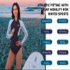 MWTA Wetsuit Women Shorty 2.0mm Neoprene Front Zipper for UV Protection Surfing Diving Snorkeling Kayaking Aqua Size 12 view 4