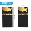 America American Map Flag Gold Seamless Neck Gaiter Shield Scarf Bandana Face Mask Seamless UV Protection for Motorcycle Cycling Riding Running Headbands view 2