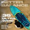 Skatinger 11'635" Super Wide Inflatable Paddle Board, Ultra Stable Stand Up Paddleboards for 450lb/3 People/Family/Big Size w/Shoulder Strap, 100L Backpack, All-Round Sup Board, US Fin view 2