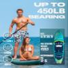 Skatinger 11'635" Super Wide Inflatable Paddle Board, Ultra Stable Stand Up Paddleboards for 450lb/3 People/Family/Big Size w/Shoulder Strap, 100L Backpack, All-Round Sup Board, US Fin view 3