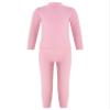 Jugaoge Kids Girls Boys Mock Neck Long Sleeve Thermal Top T-Shirt with Pants Set Warm Underwear Outfits Pink 5-6 Years view 3