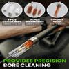 Universal Gun Cleaning Kit for All Guns - Portable Gun Cleaning Kits for Handguns and Rifles, Shotgun, Airsoft - Incl. Stainless Steel Rods, Brass Jags, Gun Cleaning Patches, Cleaning Swabs view 3
