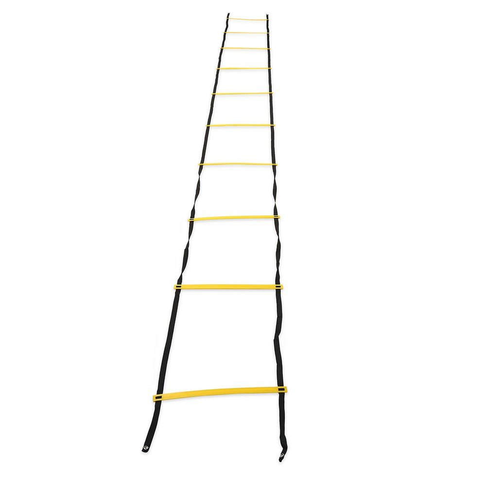 RiToEasysports Speed Training Ladder, Speed Training Ladder Footwork Exercise Tackle for Football Soccer Sports (Yellow) Soccer Training Equipment