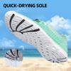 DOUSSPRT Women's Water Shoes Quick Drying Sports Aqua Shoes Green Size 7 view 4