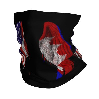 America Flag and Cambodian Flag Wings Seamless Neck Gaiter Shield Scarf Bandana Face Mask Seamless UV Protection for Motorcycle Cycling Riding Running Headbands