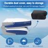 Affordura Boat Seat for Boats with 2 Storage Bags High Back Folding Boat Seat Boat Fold Down Seat (2 Packs), Blue and White view 2