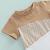 LIOMENGZI Infant Baby Boy Summer Clothes Outfit Color Block T-shirt Shorts Set Toddler Checkerboard Clothes 6 12 18 Months 2T view 4