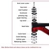 44-55mm 1-1/8 Threadless Bearing Headset Mountain Bike, Bearings Lightweight Straight Tapered Tube Frame Fork (Color : Black) view 3