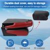 Affordura Boat Seat for Boats with 2 Storage Bags High Back Folding Boat Seat Boat Fold Down Seat (2 Packs), Black and Red view 2