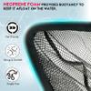 Black Paw Floating Fishing Net Foldable Fish Landing Net with Built in Length Scale Rubber Coated with Neoprene Foam - Black (Telescopic Pole) view 3