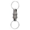 BANG TI Titanium Quick Release Swivel Keychain, Pull Apart Detachable Keychain Heavy Duty Car Key Holder with 4 Stainless Steel Key Rings S 2-Pack view 2
