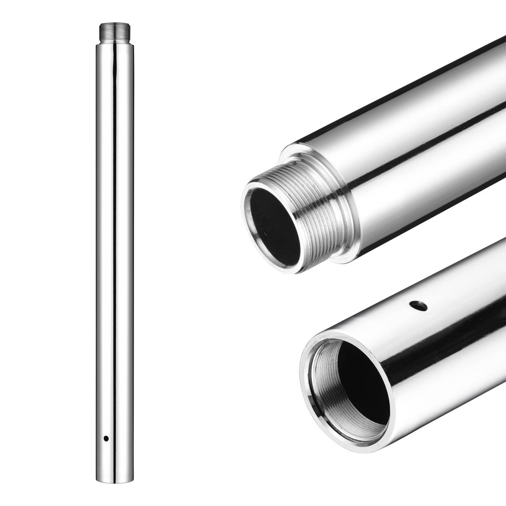 AW 500 mm New Chrome Dancing Pole Extension for 45 mm Professional Pole Fitness Spinning Pole Accessories Exercise Club, Silver