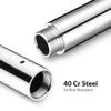 AW 500 mm New Chrome Dancing Pole Extension for 45 mm Professional Pole Fitness Spinning Pole Accessories Exercise Club, Silver view 4