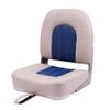 Deckpro Angler Low Back Boat Seat, Fold-Down Fishing Boat Seat Grey/Blue view 1