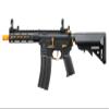 Lancer Tactical Gen 2 Hellion MLOCK 7" Airsoft M4 AEG Rifles w/Battery & Charger (Color: Black & Gold) view 2