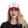 Custom Mesh Trucker Hats with Your Own Text Photo, Custom hat for Men Women Personalized Outdoor Snapback Dad Hat Adjustable Baseball Caps Red view 2