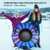 QIDOTS 47 Inch Snow Tube for Sledding Heavy Duty Inflatable Snow Sled Ski Tubes for Kids and Adults Winter Fun view 2