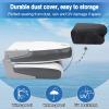 Affordura Boat Seat for Boats with 2 Storage Bags High Back Folding Boat Seat Boat Fold Down Seat (2 Packs) (White&Charcoal) view 2