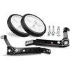 Bicycle Training Wheels Stabilizers with Mounted Bracket Screws for Kids of 16 18 20 22 24 Inch Bikes (Black) view 3