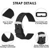 Molain 2 Pcs Silicone Rubber Watch Bands - Quick Release, Black/Silver Stainless Steel Buckle, Waterproof Sporty Replacement Universal Watch Straps Bracelet Wristband for Men Women(20mm, Black Band) view 3