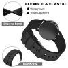 Molain 2 Pcs Silicone Rubber Watch Bands - Quick Release, Black/Silver Stainless Steel Buckle, Waterproof Sporty Replacement Universal Watch Straps Bracelet Wristband for Men Women(20mm, Black Band) view 4