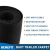Halero 12in  13ft Boat Trailer Bunk Carpet Premium 25oz Marine Carpet Black for Boats,Boat Bunk,Trailer,Jet Ski Ramps view 3