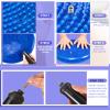 Meooeck 8pcs Hedgehog Balance Pods with Hand Pump Including 1 Balanced Pad, 3 Balance Pods, 4 Spiky Massage Balls for Body Balancing, Sensory Play for Kid Adult Dog Exercise Stability(Vivid Colors) view 3