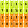 Vabean 24 Pack Nylon Mesh Scrimmage Team Practice Vests Pinnies Jerseys Train Vest for Adult Sport Basketball Soccer Football (Orange, Green) view 1