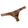 Admireme Men's Leopard Thong Underwear G-String Lingerie Bikini Men Sexy Briefs Men T-back Thong Men's Underwear Briefs