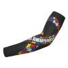 TREPKO Compression Arm Sleeves 1 Pair Autism Awareness Ribbon Cooling Football Arm Sleeves view 1