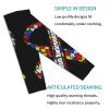 TREPKO Compression Arm Sleeves 1 Pair Autism Awareness Ribbon Cooling Football Arm Sleeves view 4