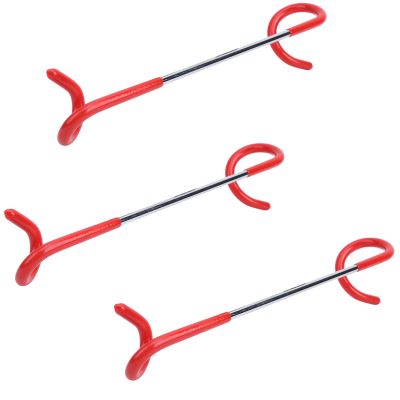 3PCS Outdoor Camping Lantern Hook, Hangers Water Bottle Holder Heavy Duty Extended Reach Wall Mounted Deck Hook for Camping, Fishing, Hunting