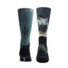 PERRI'S SOCKS,One Size Medium - Black & Grey, 1 Pair - Michael Jackson Silver Glitter - Officially Licensed Novelty Sock - Funny Socks for Men & Women, Cushioned, Unisex view 2