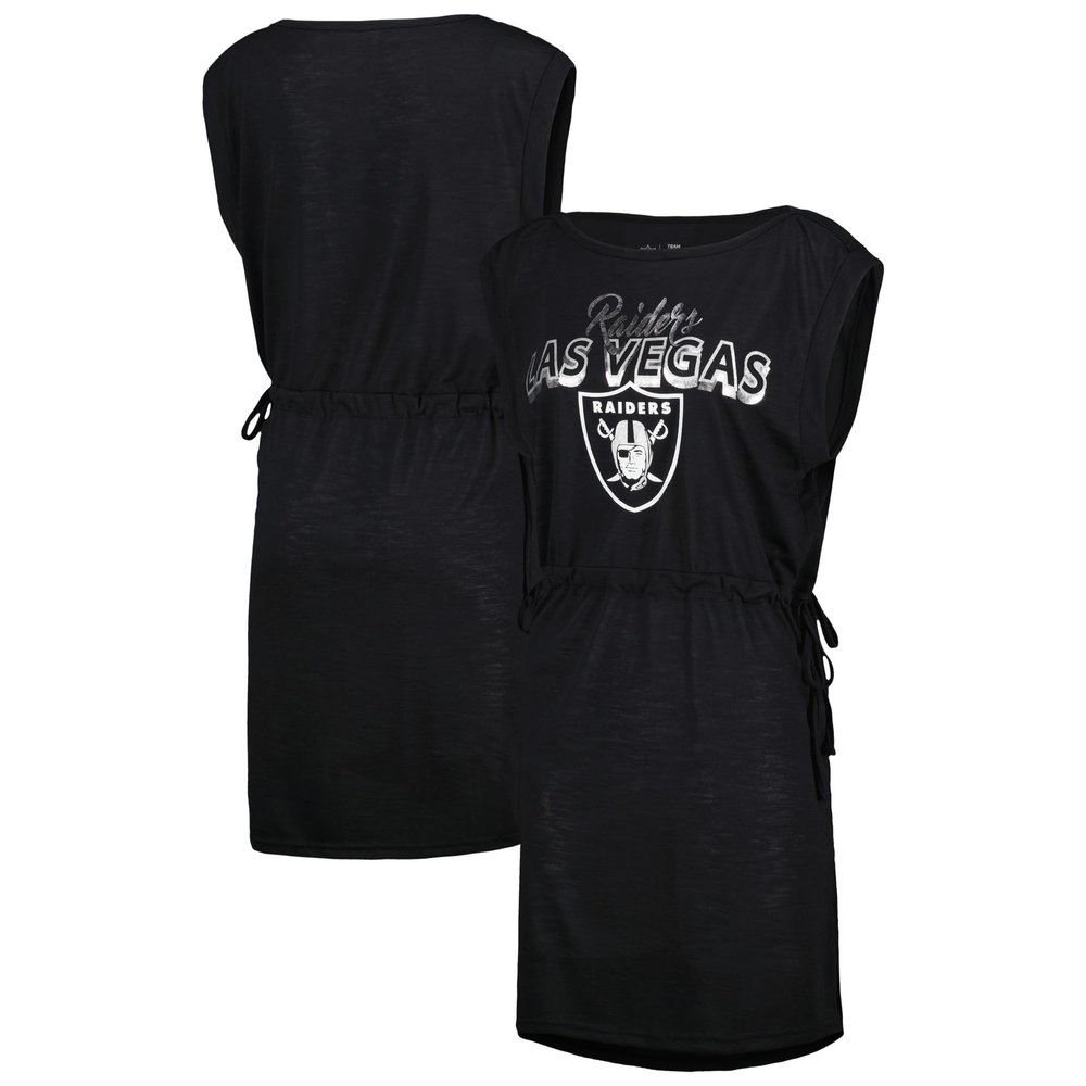 G-III Sports Women's Black Las Vegas Raiders G.O.A.T. Swimsuit Cover-Up