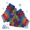AWOWZ 60 Pack Cooling Towels, Soft Breathable Sweat Ice Towel for Sports, Yoga, Gym, Golf, Camping, Running, Fitness, Workout & More Activities view 1