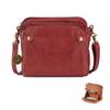 2023 New Crossbody Shoulder Bags And Clutches, Off-Crossbody Leather Shoulder Bags, Purse With Built In Wallet For Women. Red view 1