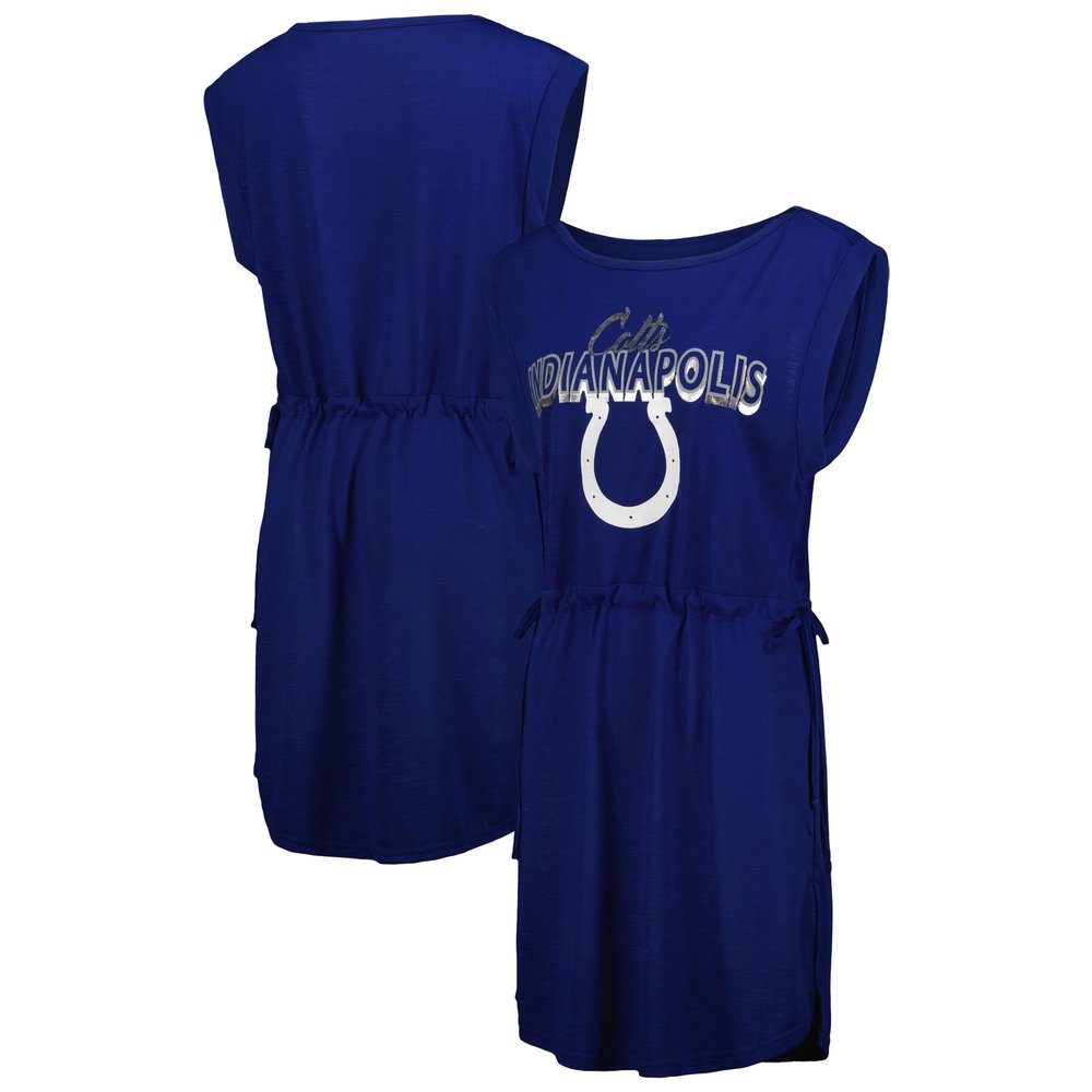 G-III Sports Women's Royal Indianapolis Colts G.O.A.T. Swimsuit Cover-Up