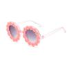 WZWLKJ Round Flower Sunglasses for Baby Girls Flower Shaped Cute Glasses UV 400 Protection Outdoor Beach Girl Boy view 1