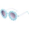 WZWLKJ Round Flower Sunglasses for Baby Girls Flower Shaped Cute Glasses UV 400 Protection Outdoor Beach Girl Boy view 1