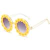 WZWLKJ Round Flower Sunglasses for Baby Girls Flower Shaped Cute Glasses UV 400 Protection Outdoor Beach Girl Boy view 1