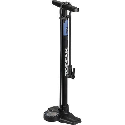 Topeak JoeBlow Roadie EX Floor Pump High-Pressure Bike Pump for Road Tires | 160 psi / 11 bar | Steel Barrel, 3.5" Analog Gauge, SmartHead Presta/Schrader Compatibility