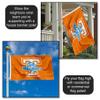 College Flags & Banners Co. Tennessee Volunteers Lady Volunteers Large Grommet Banner Flag view 3