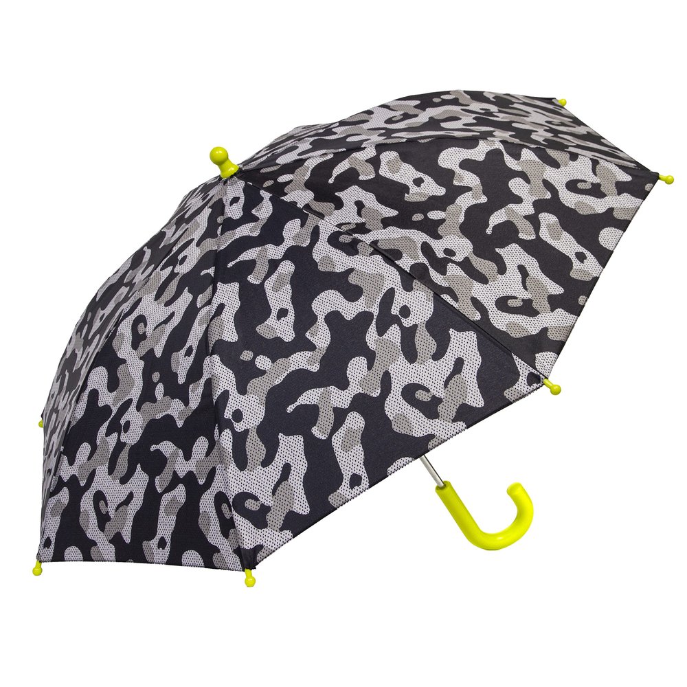 ShedRain Kids School Umbrella, Pinch-Proof, Easy Grip Handle, Dune