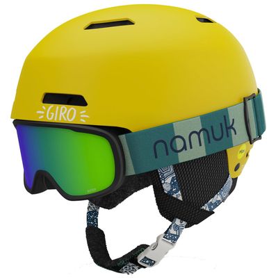 Giro Crue Kids Snow Helmet Goggle Combo - (Combo) Namuk Sunflower - Size X-Small