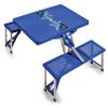 PICNIC TIME NCAA Rhode Island Rams Folding Picnic Table, Camping Table, Outdoor Table with Umbrella Hole, (Royal Blue) view 1
