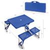 PICNIC TIME NCAA Rhode Island Rams Folding Picnic Table, Camping Table, Outdoor Table with Umbrella Hole, (Royal Blue) view 2