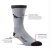 Farm to Feet Kids Sunderland Everyday Light Cushion Crew Sock (Medium, Black) view 2