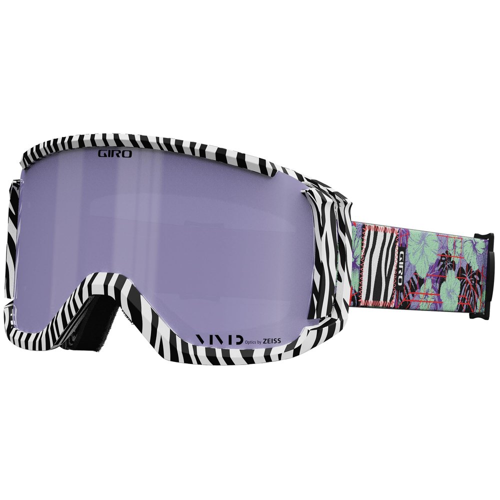 Giro Revolt Adult Snow Goggle - Purple Jungle Steeze Strap with VIVID Haze/Clear Lenses