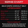 Bear Grips Weight Lifting Belt, Weightlifting Belt for Women, Weight Belt For Men Gym Belt With Locking Buckle, Nylon Belt, Squat Belt, Deadlift Belt, Workout Belt, Exercise Belt | Stealth Black (Small) view 4