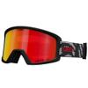 Giro Men's and Youth Blok Ski and Snowboard Goggles - Black & White Reverb Strap with Vivid Ember Lens view 1
